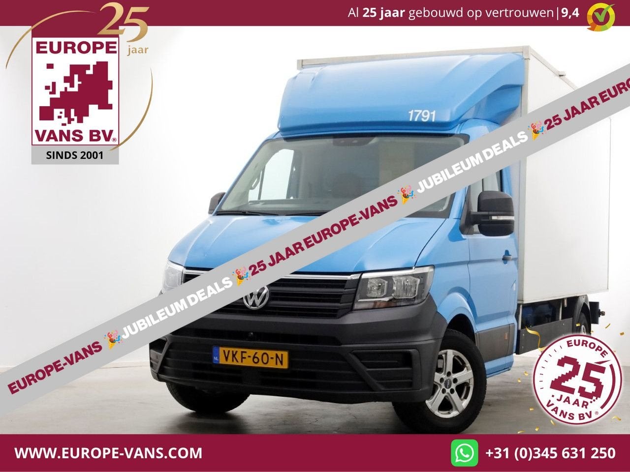 Volkswagen Crafter 35 2.0 TDI E6 Bakwagen met achterdeuren 2, Auto's, Bedrijf, 277 g/km, Onderhoudsboekje, Te koop