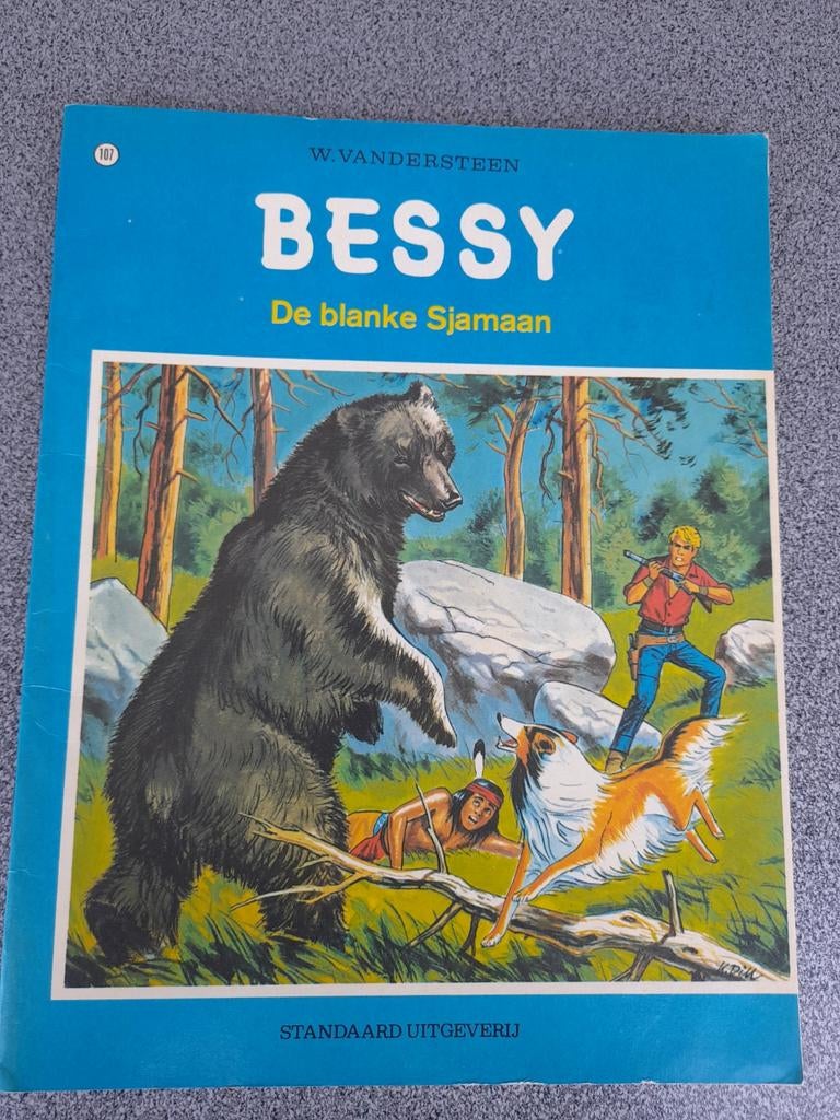 Bessy nr 107 De blanke sjamaan - 1e druk, Willy Vandersteen, Eén stripboek, Ophalen, Gelezen