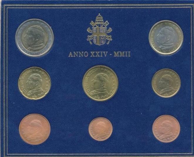 Vaticaan, bu set 2002 - Zeldzaam, Ophalen of Verzenden, Overige waardes