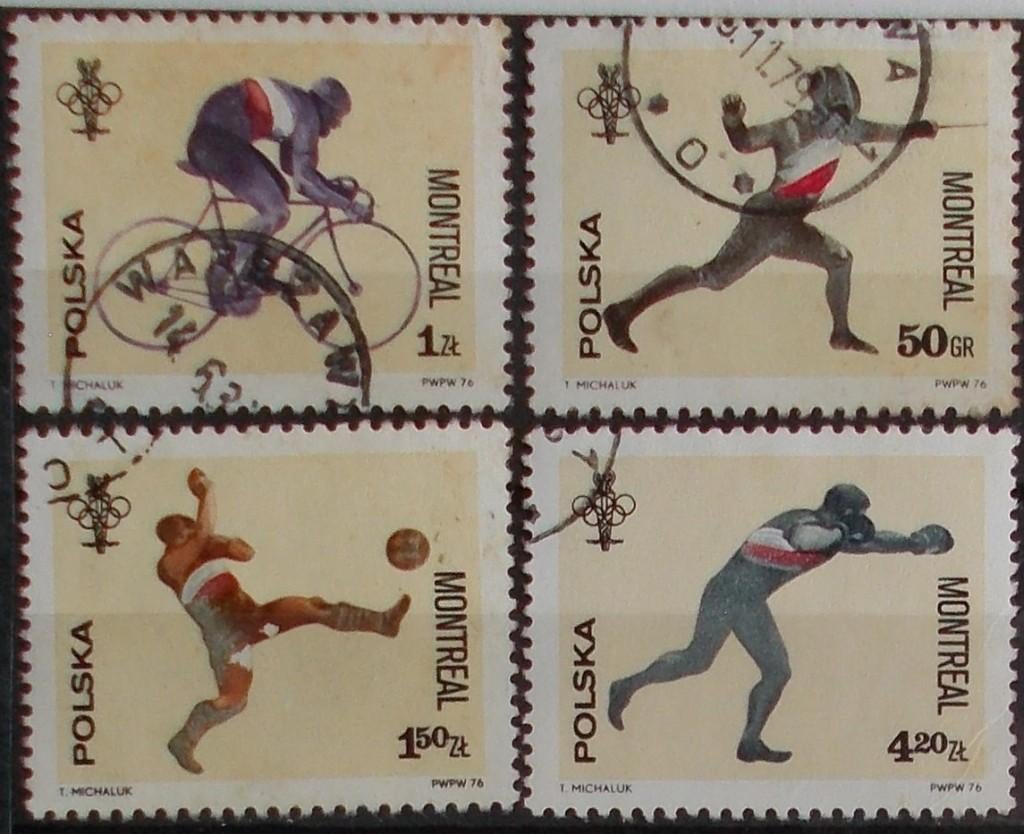 Olympische Spelen 1976 Montreal, Postzegels en Munten, Verzenden, Gestempeld, Sport