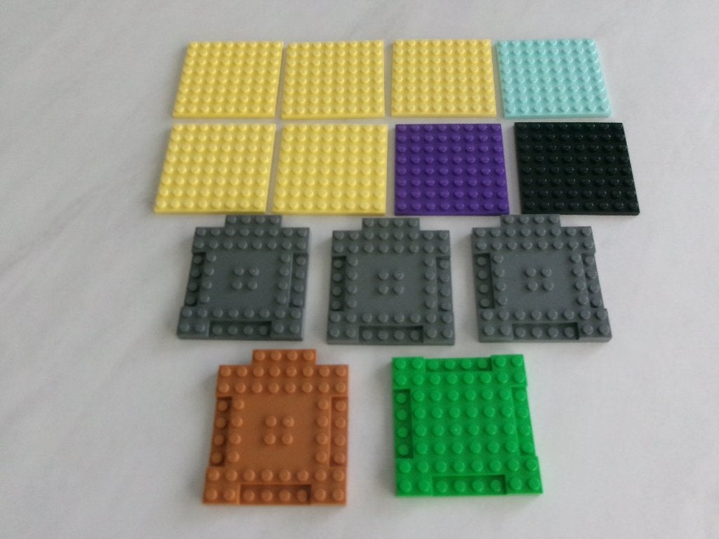 Briques et assiettes personnalisées Lego 8 x 8, Enlèvement ou Envoi, Lego, Utilisé, Briques en vrac