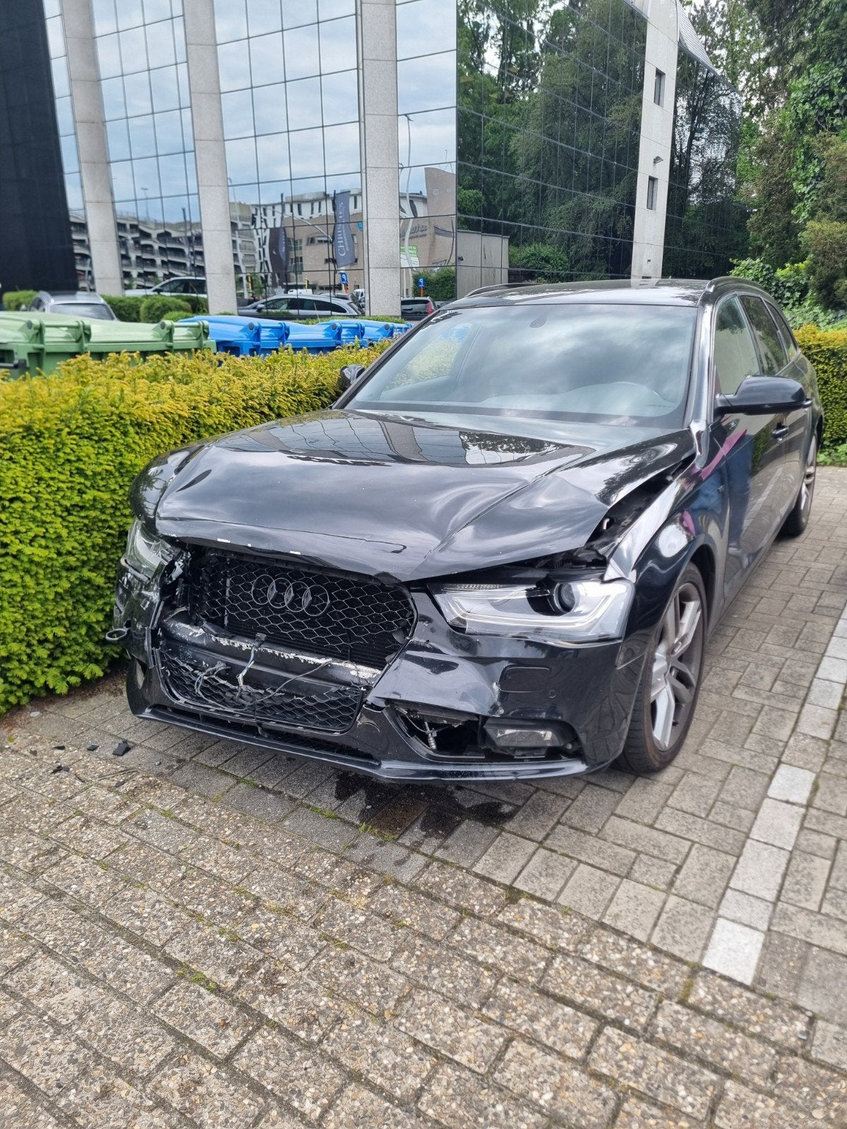 Audi A4 3.0 tfsi V6 Quattro 272pk, Auto diversen, Ongevalwagen, Zwart, Break, Audi, 3000 cc