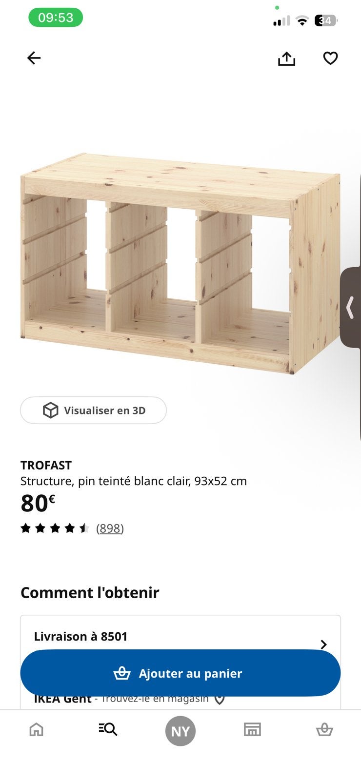 Meuble trofast (sans bacs), Enfants & Bébés, Enlèvement, Comme neuf