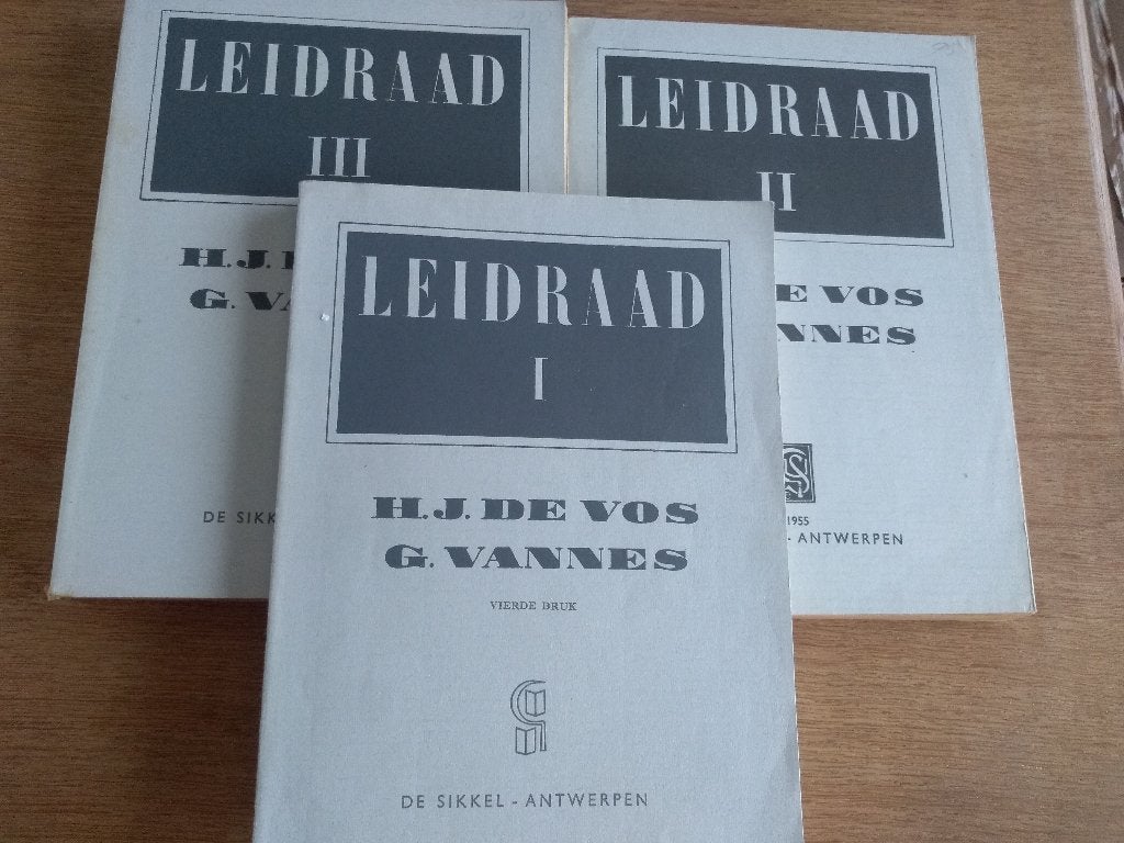 3  oude  schoolboeken  "LEIDRAAD voor...", Ophalen, Zo goed als nieuw