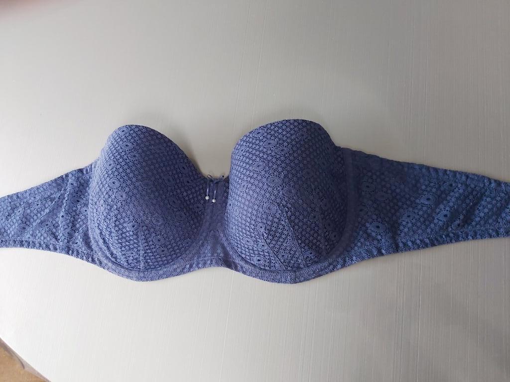 Triumph-denim-EU 80D- zonder schouderbandjes te dragen, Kleding | Dames, Ophalen of Verzenden, Blauw, BH