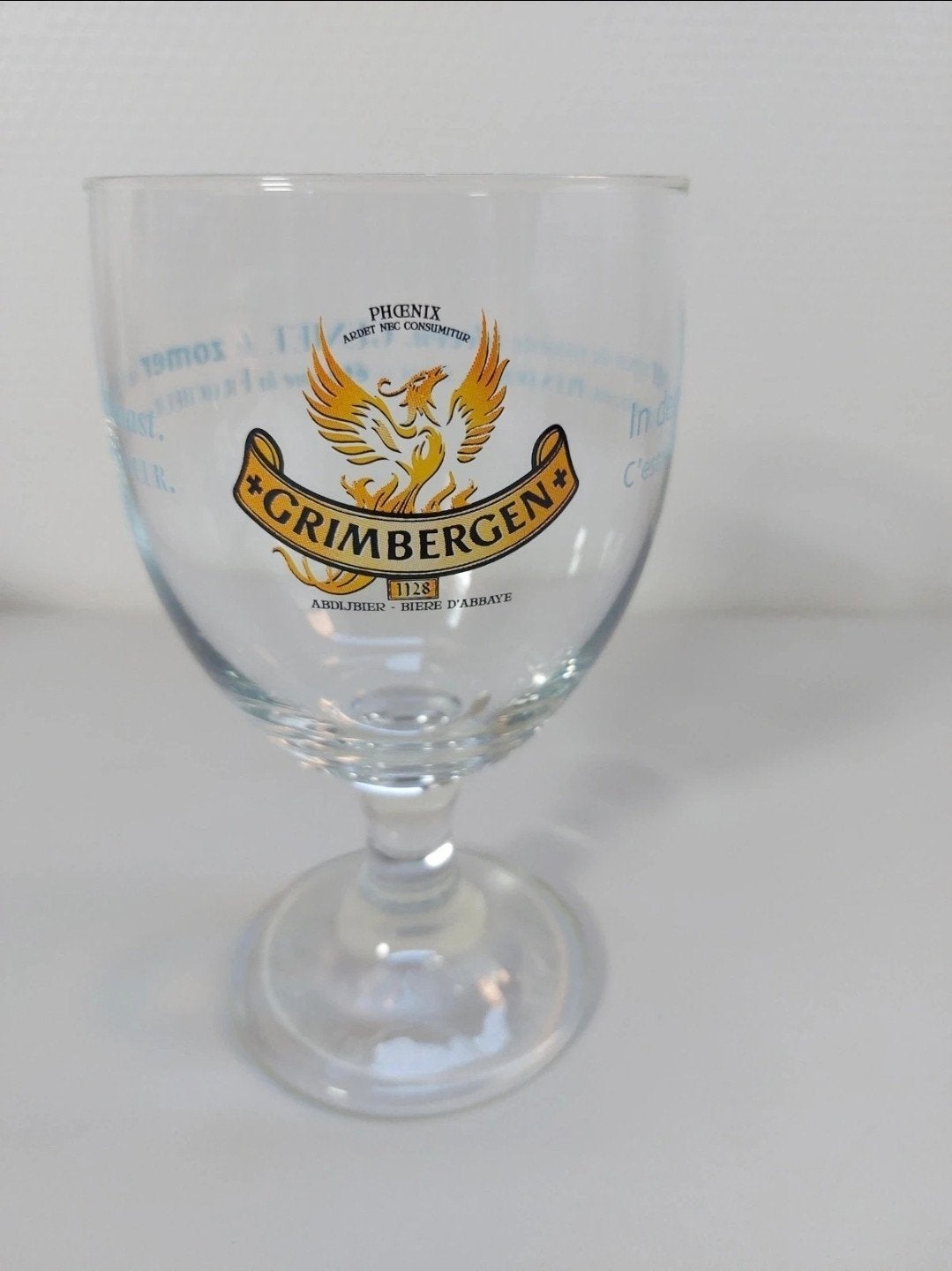 Verre à bière Grimbergen avec slogan estival — verre de coll, Collections, Enlèvement