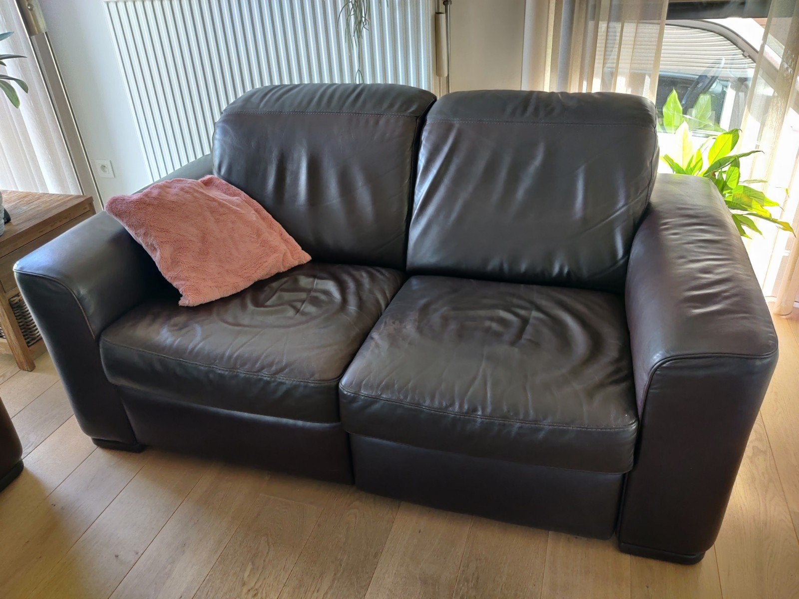 Zetel 2-zit, Enlèvement, Utilisé, Cuir