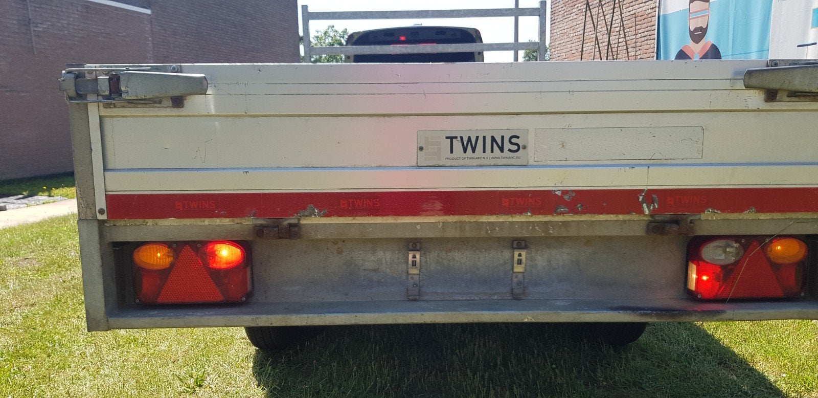 Aanhangwagen Dubbel as ongeremd 750 kg aluminiu, Auto diversen, Aanhangers en Bagagewagens, Ophalen, Zo goed als nieuw