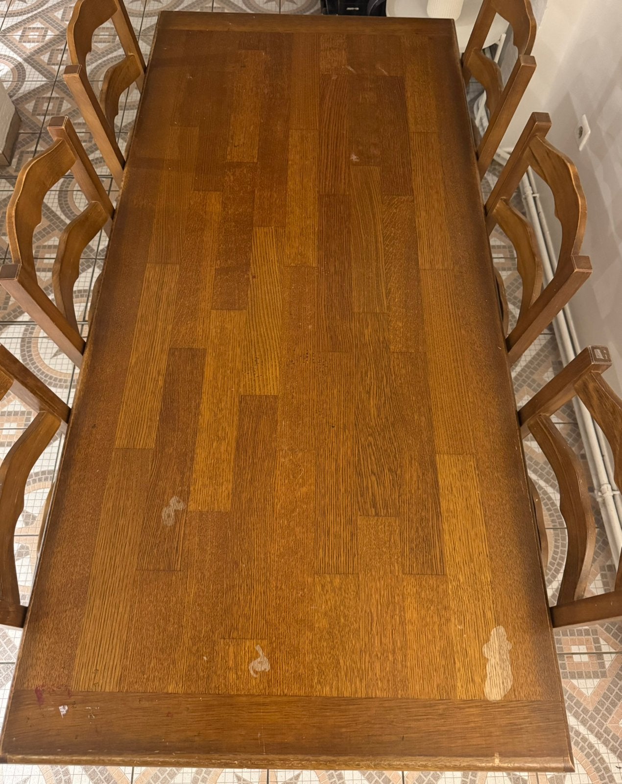 Eettafel + kast, Huis en Inrichting, Complete eetkamers, Ophalen, Gebruikt