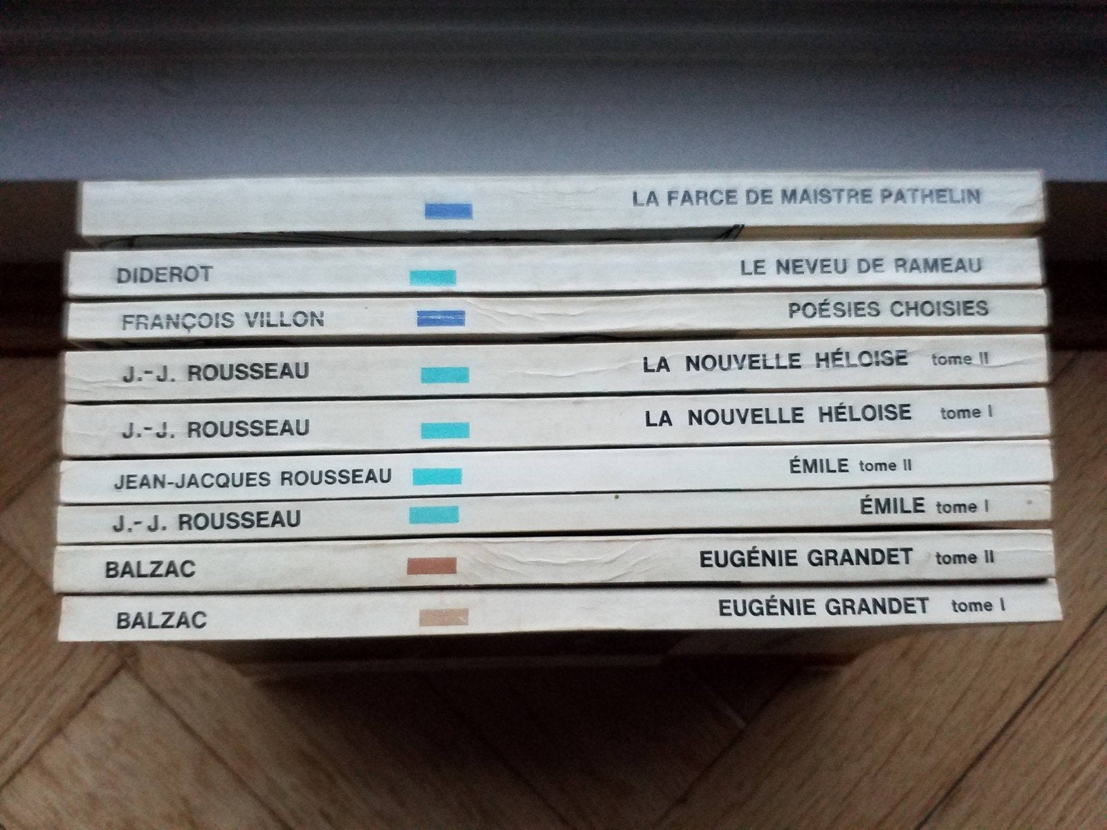 Franse  Literatuur (Balzac, Zola, Rousseau, Villon e.a.), Enlèvement ou Envoi, Comme neuf, Zola, Balzac, Rousseau, Villon,...