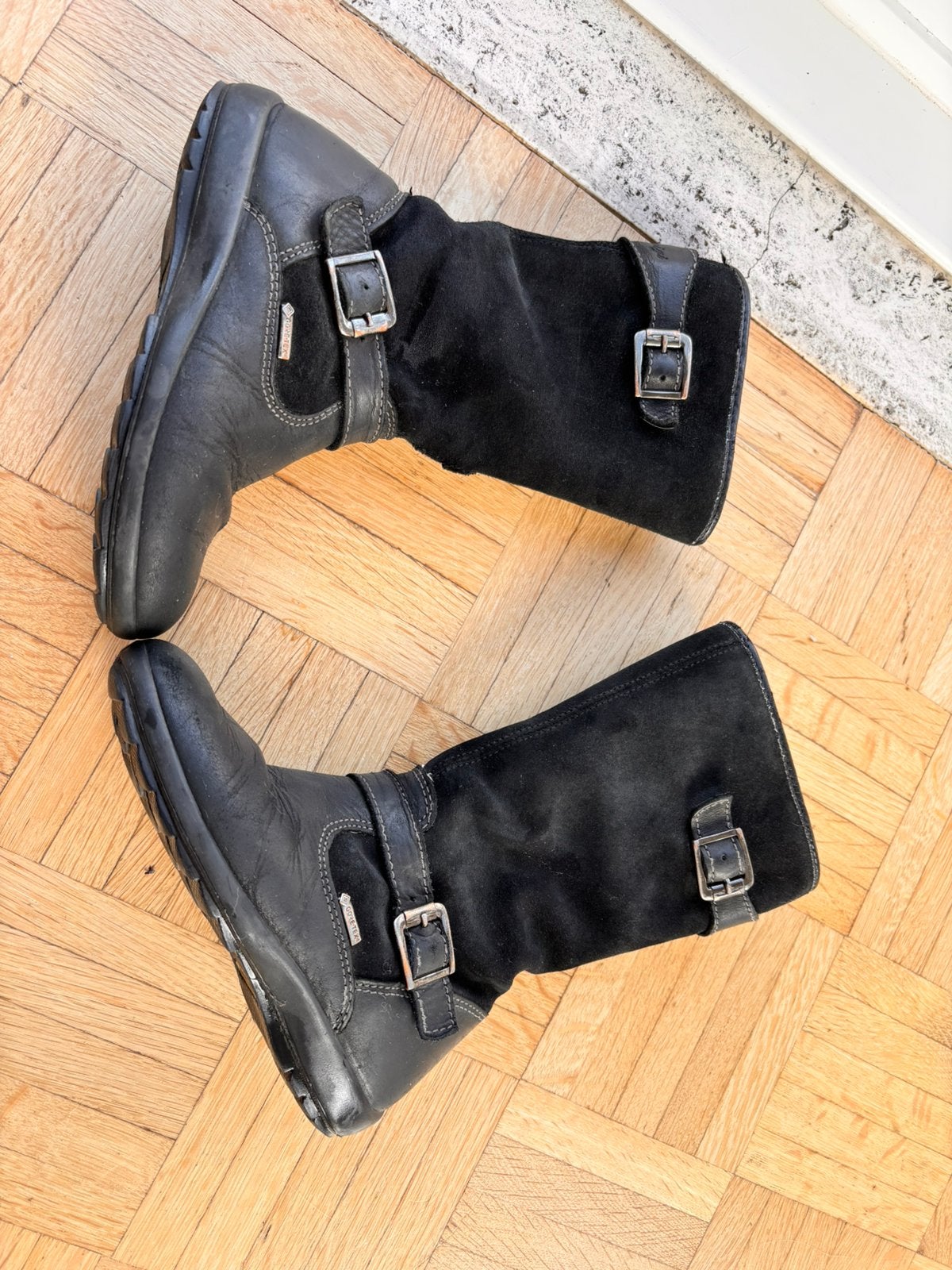 Bottes Primigi 28– daim & cuir noir – GORE-TEX, Enlèvement, Utilisé, Bottes