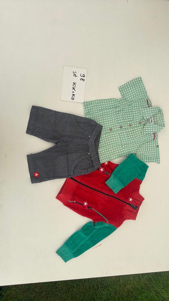 Ensemble d'éponges rétro Kik Kid taille 92 garçon, Enlèvement, Comme neuf, Garçon, Ensemble