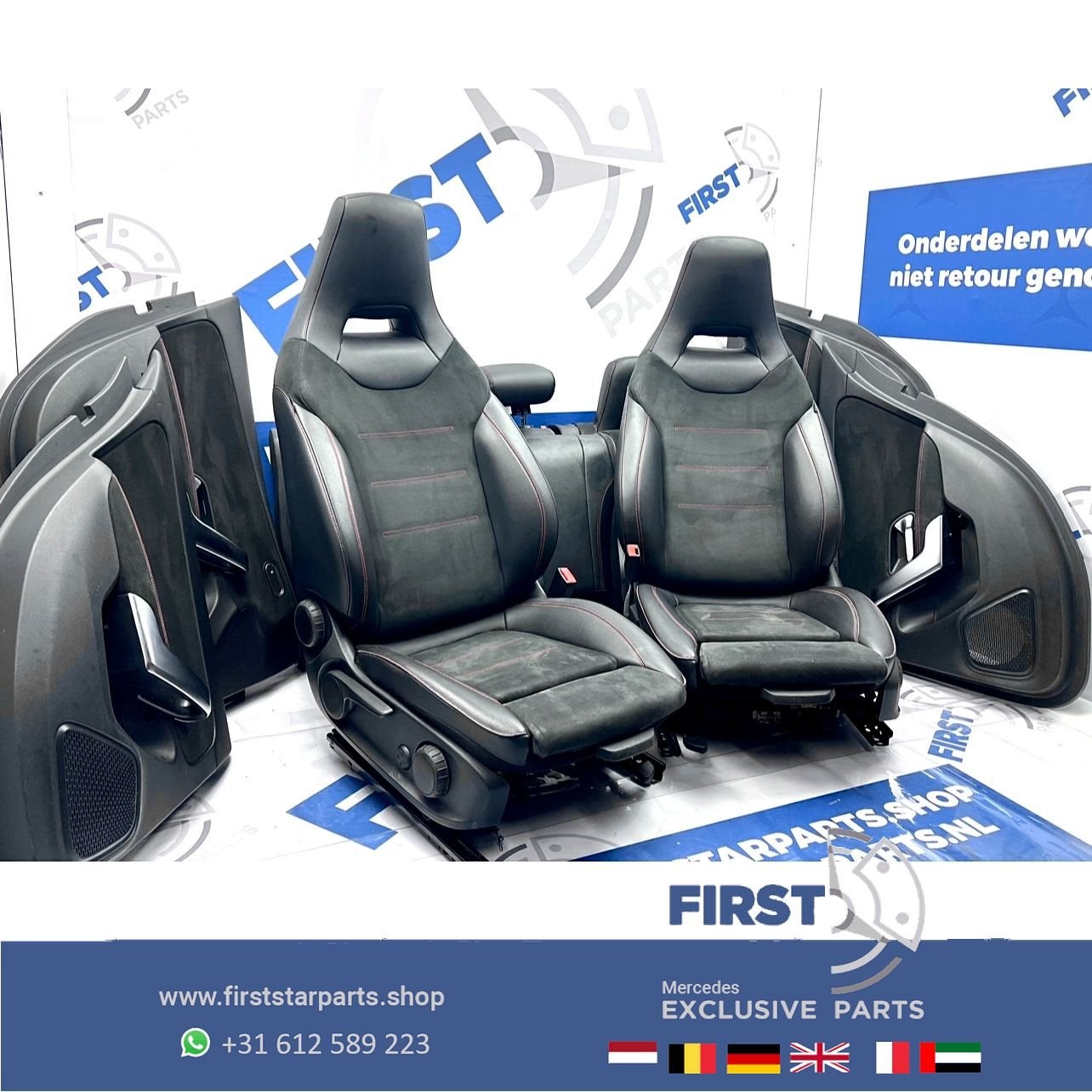 W177 A35 AMG INTERIEUR STOELEN ZETELS BEKLEDING Mercedes 202, Gebruikt, -, Ophalen of Verzenden, -