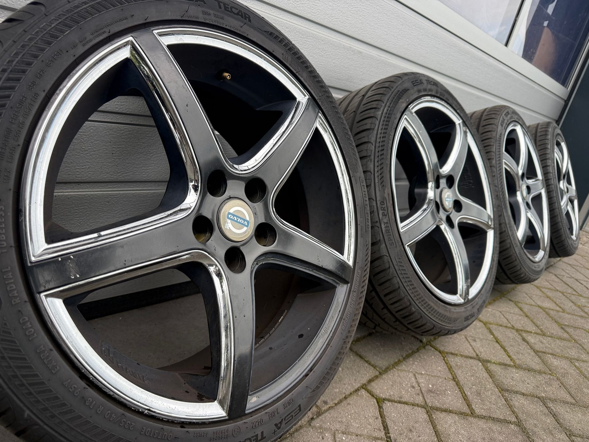 18 inch 5x108 Volvo S60 V70 S70 C70 S80 velgen zomerbanden, Auto-onderdelen, 18 inch, Gebruikt, -, -