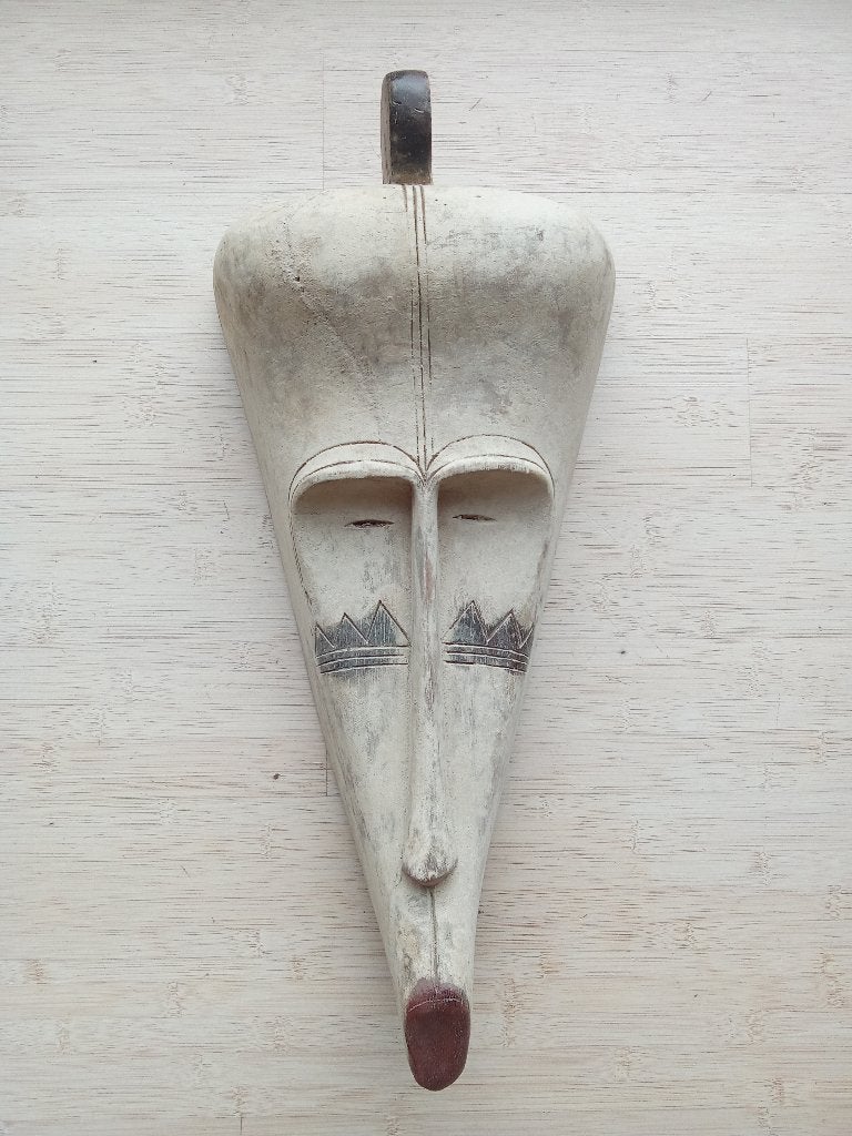 Afrikaanse maskers de Songye groep Congo - Kinshasa (12)., Hout, Afrika, Masker, Handgemaakt