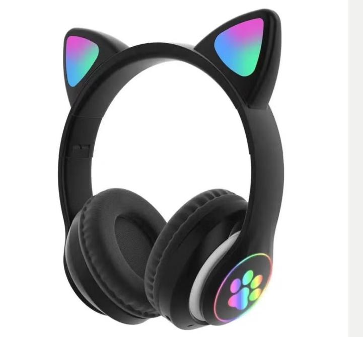 Prachtige luxe headset Bluetooth draadloos met kattenoren, Envoi, Neuf, Sans fil