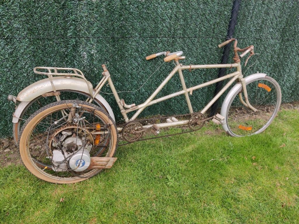 LEVRIER en tandem avec moteur Saxonette., Enlèvement