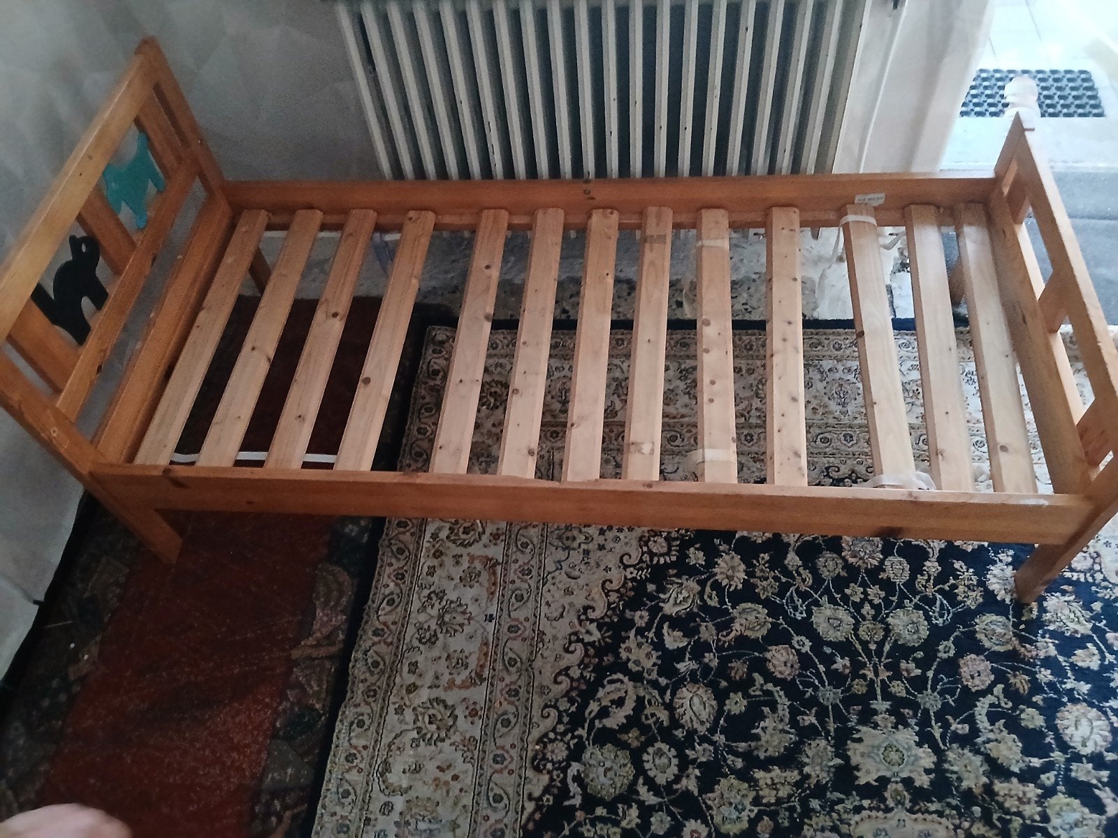 kinder bed, Ophalen