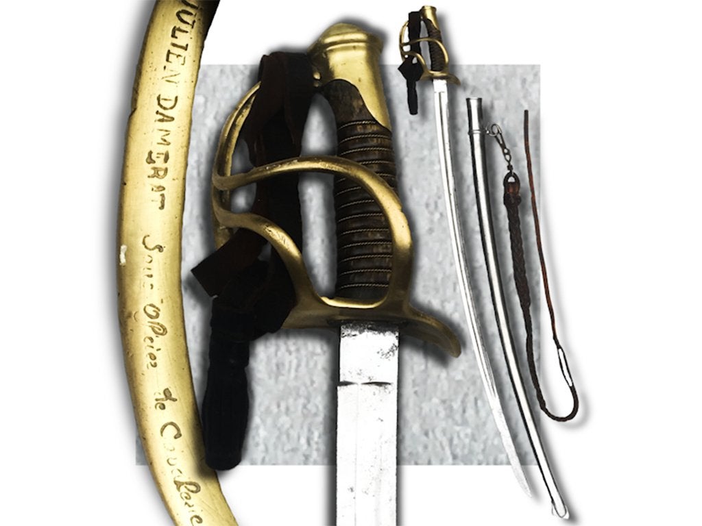 🚨Rare SABRE CAVALERIE légère sous officier JULIEN DAMERAT, Collections, Objets militaires | Général, Envoi, Armée de terre, Épée ou sabre