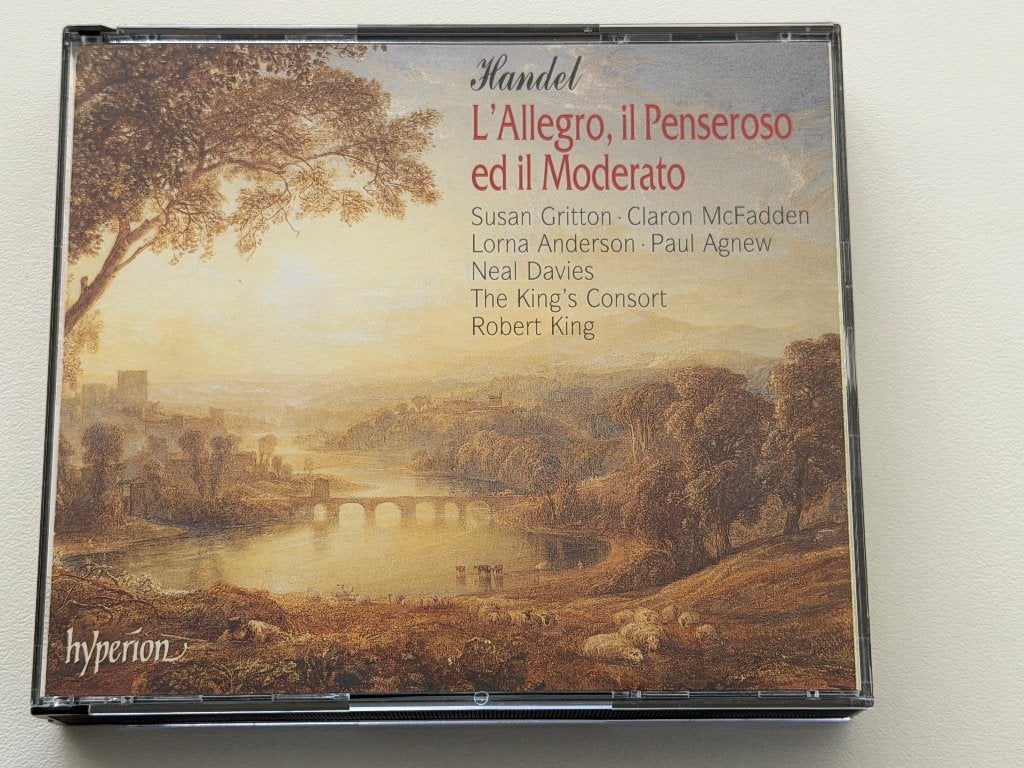 Handel – L'Allegro, Il Penseroso Ed Il Moderato, Ophalen of Verzenden, Gebruikt