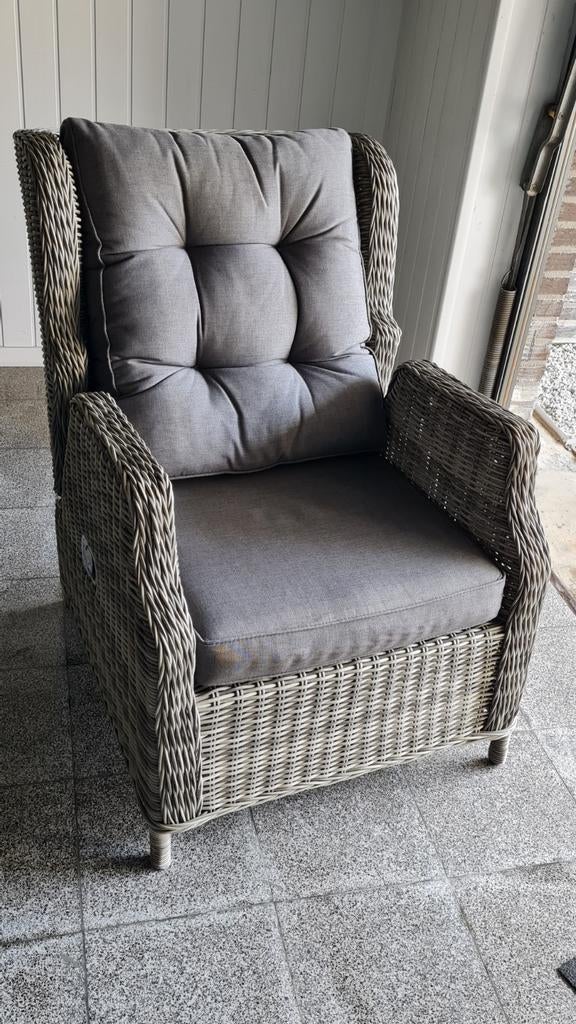 Rotan tuinzetel met verstelbare rugleuning, Tuin en Terras, Ophalen, Rotan