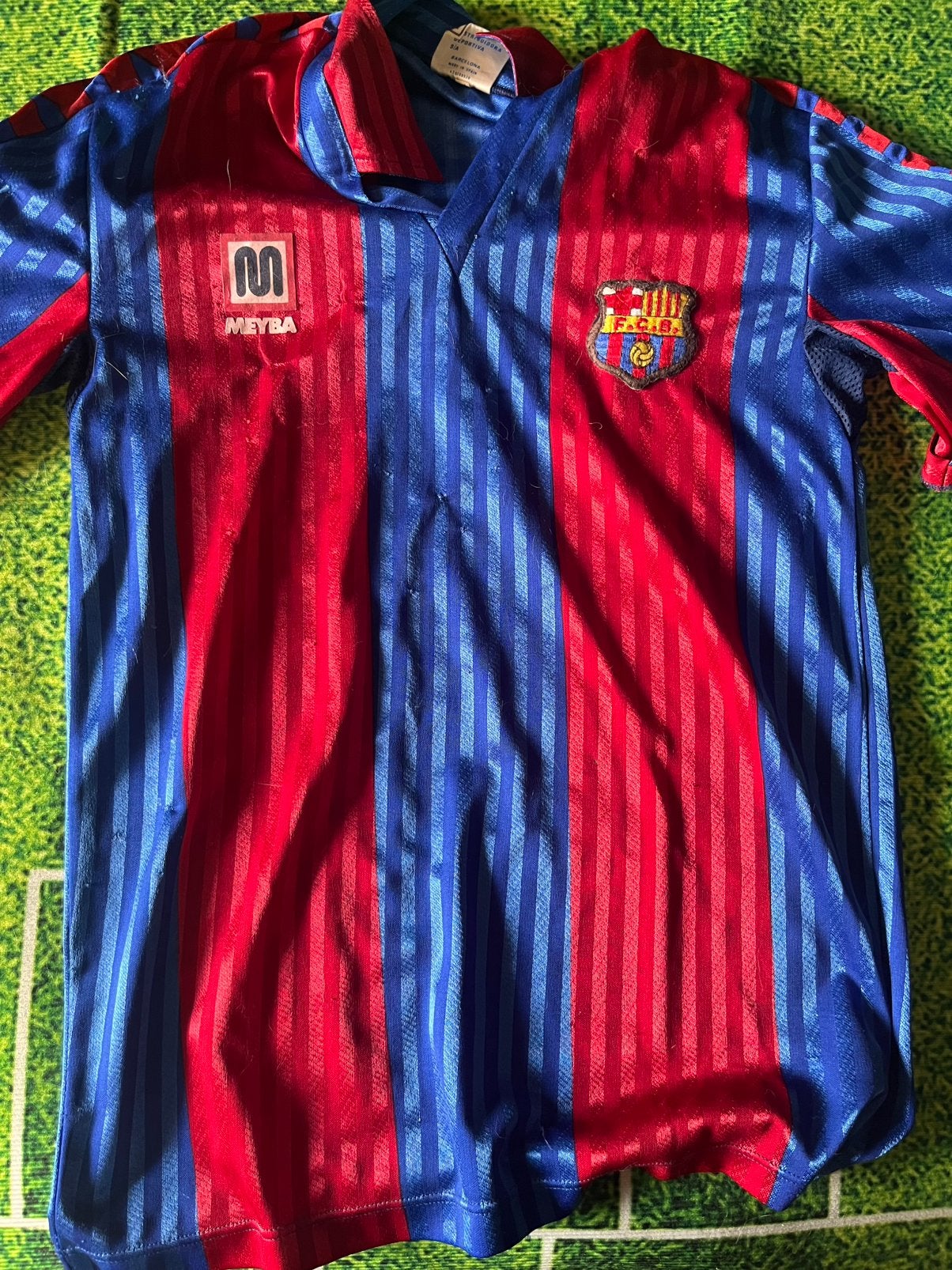 Ancien maillot du Barca Meyba, Taille S, Enlèvement ou Envoi, Comme neuf, Maillot