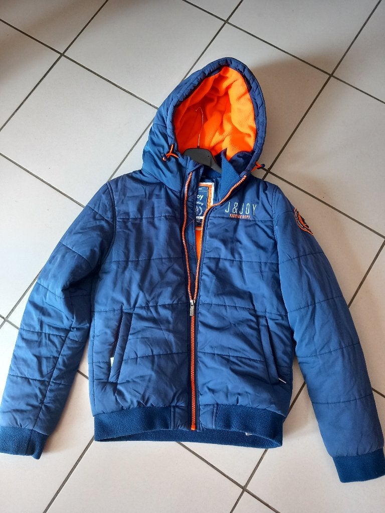 J&JOY - winterjas - capuchon - L.M. - maat 14 ans, Kinderen en Baby's, Verzenden, Zo goed als nieuw, J&joy, Jongen
