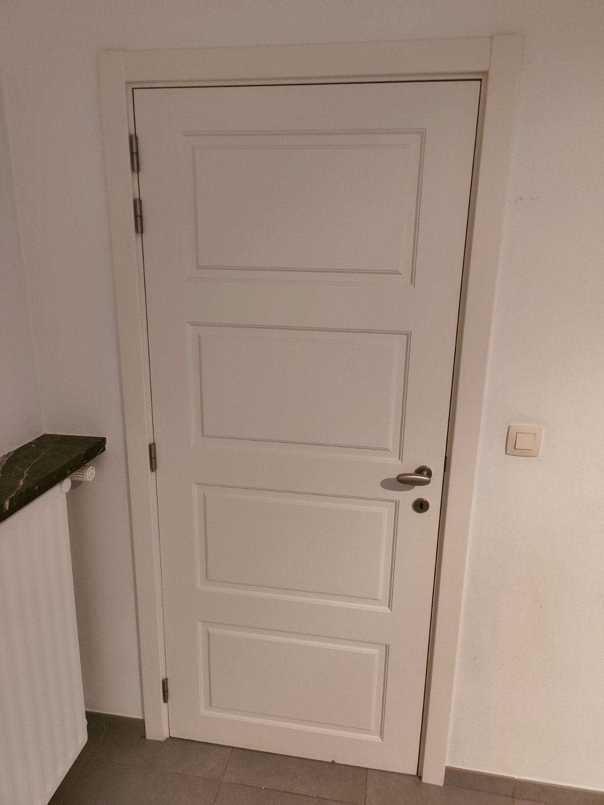 2 stijlvolle vol-mdf binnendeuren, Bricolage & Construction, Moins de 200 cm, Enlèvement, 80 à 100 cm, Bois