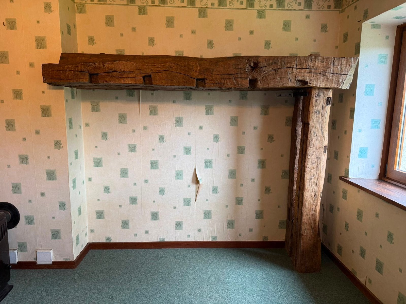 Lot de 8 anciennes poutres en chêne massif de récupération, Maison & Meubles, Chambre à coucher | Chambres à coucher complètes