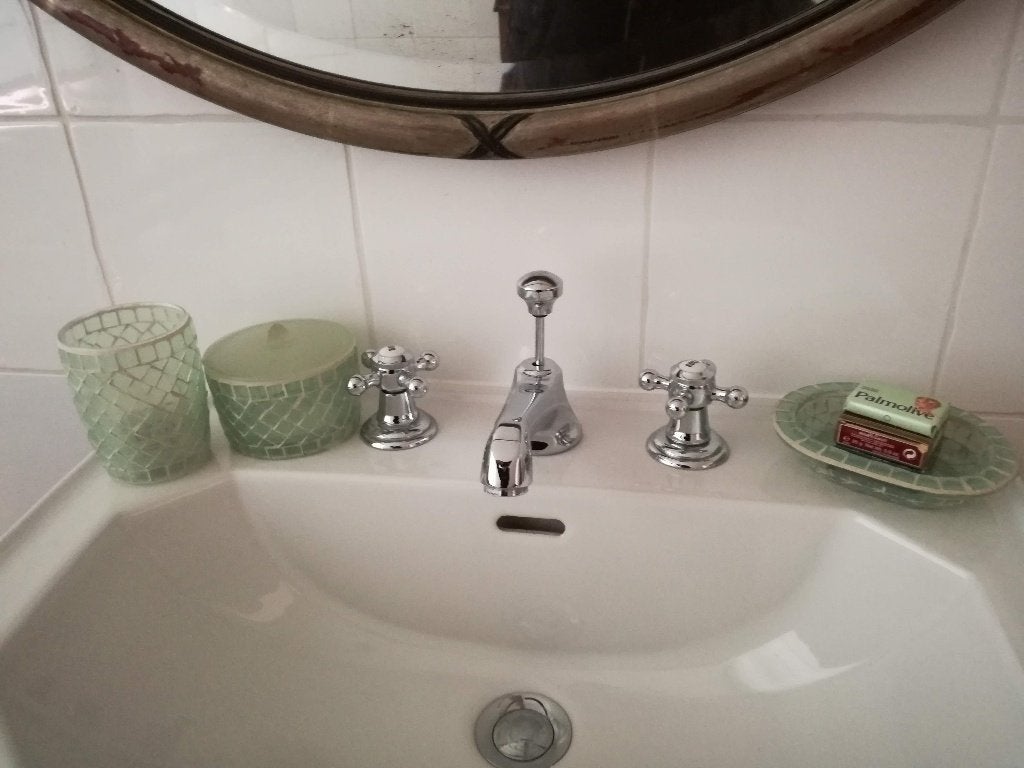 set de salle de bain, Huis en Inrichting, Woonaccessoires | Overige, Ophalen, Groen, Nieuw, Mediterraans