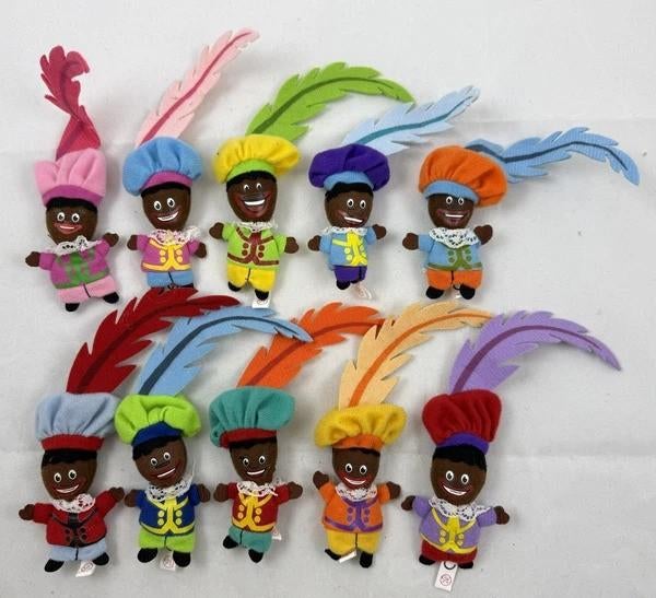 Sinterklaas Vingerpoppetjes Zwarte Piet Vintage Jaren 90, Kinderen en Baby's, Speelgoed | Knuffels en Pluche, Zo goed als nieuw