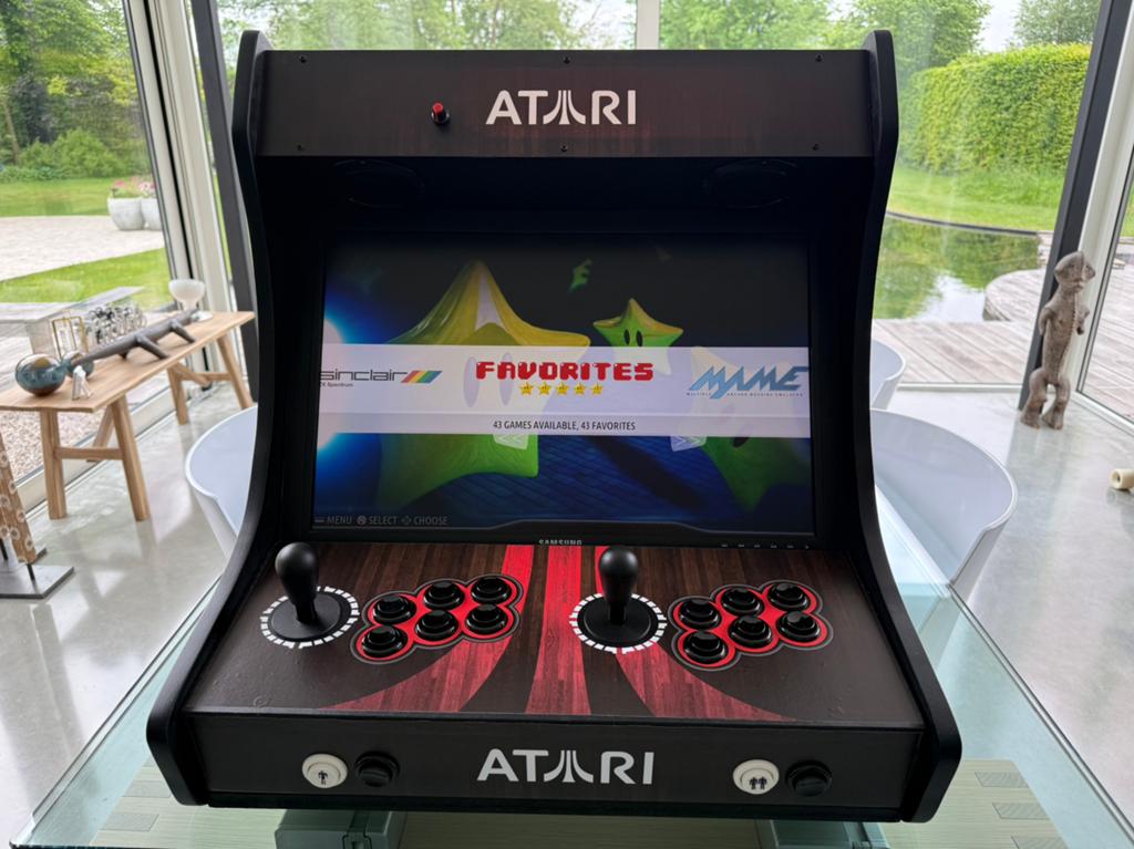 Bartop retro Arcade 2-player atari gameconsole, Watersport en Boten, Navigatiemiddelen en Scheepselektronica, Zo goed als nieuw
