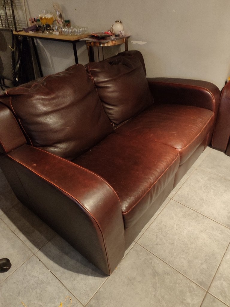 siège 2 places en cuir, Moins de 75 cm, Moins de 150 cm, Banc droit, Enlèvement