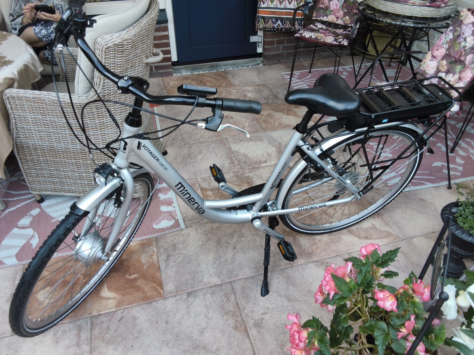 minerva voyager comfort framehoogte 47cm elektrische fiets, Vélos & Vélomoteurs, Autres marques, 47 à 51 cm, 50 km par batterie ou plus