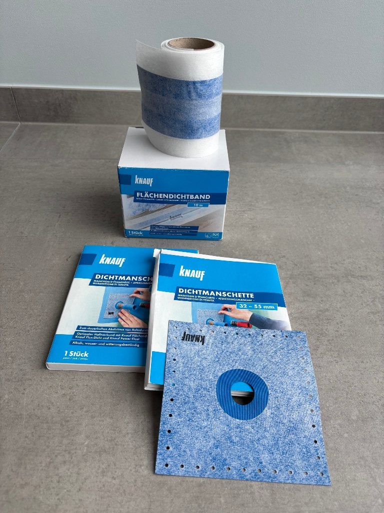 Knauf: Douche Afdichting manchet en hoekafdichting (12cm), Enlèvement ou Envoi, Neuf, Autres matériaux