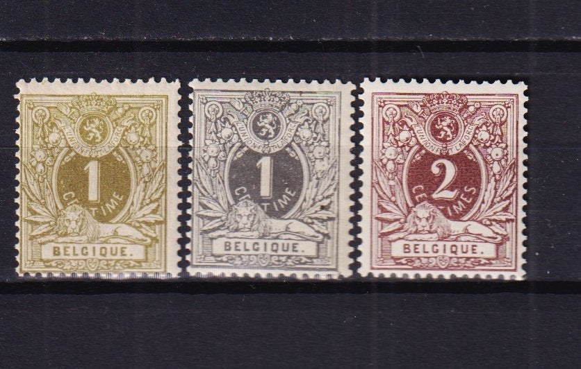 Belgique 1884 Lion couché COB 42-43 **, Envoi, Non oblitéré, Neuf