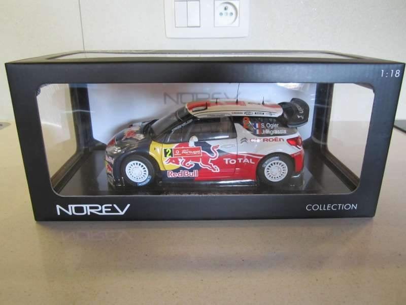 1:18 Norev Citroen DS3 WRC 2011 Ogier rally Portugal 2011., Hobby en Vrije tijd, Modelauto's | 1:18, Ophalen of Verzenden, Nieuw