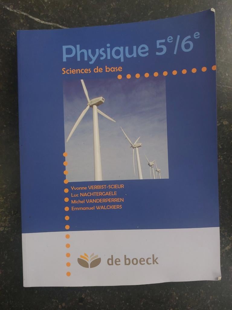 Physique 5/6, Enlèvement, Utilisé