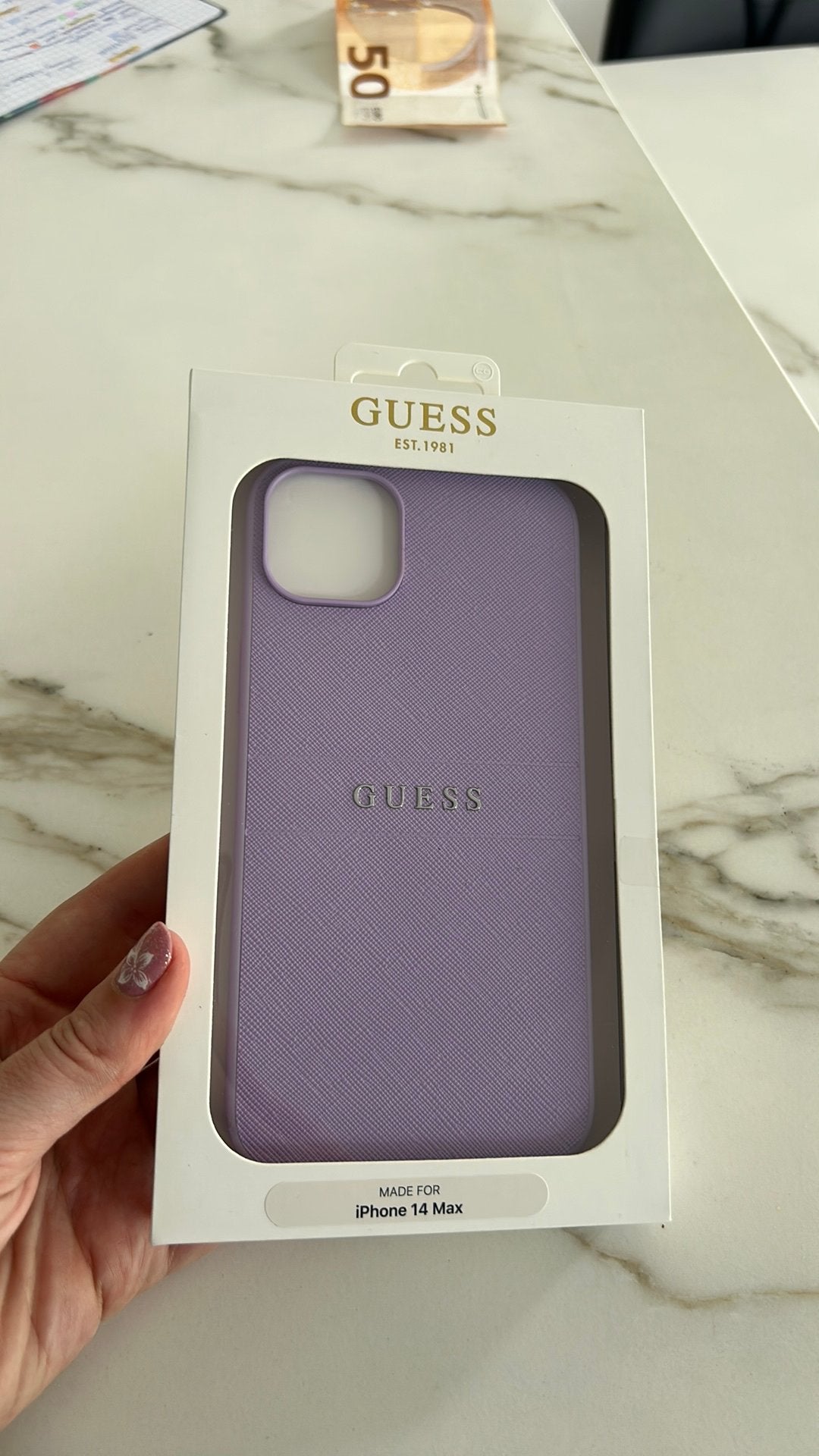 Guess telefoonhoesje hardcase iphone 14 max paars, Télécoms, Téléphonie mobile | Housses, Coques & Façades | Apple iPhone, Neuf