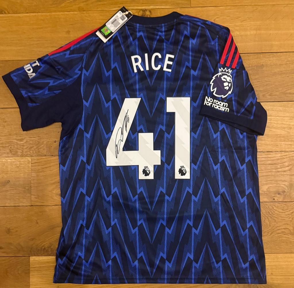 Gesigneerd Rice shirt + fotobewijs, Enlèvement ou Envoi