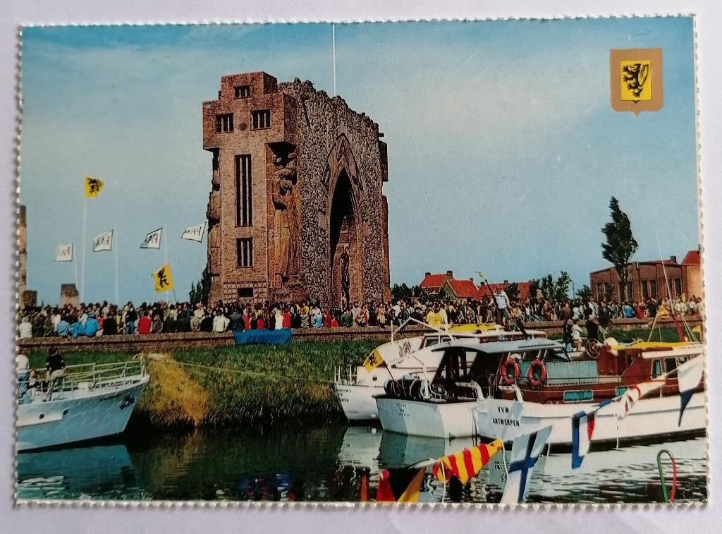 Oude postkaart IJzerbedevaart Diksmuide, Ophalen of Verzenden, 1960 tot 1980, Ongelopen, Politiek en Historie