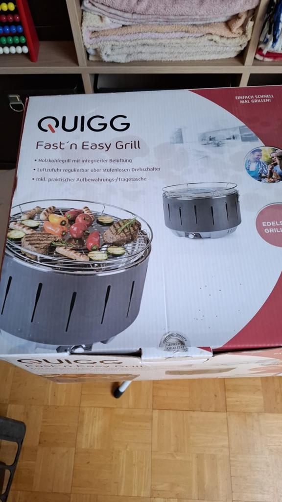 Quigg fast and easy barbecue, Tuin en Terras, Houtskoolbarbecues, Ophalen, Zo goed als nieuw