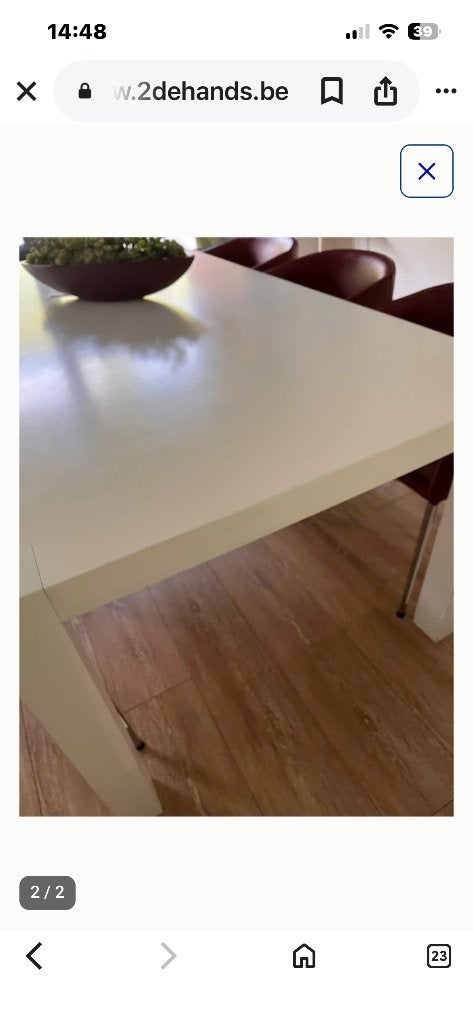 Livingtafel, Huis en Inrichting, Tafels | Eettafels, Ophalen, Gebruikt, 100 tot 150 cm, Teakhout