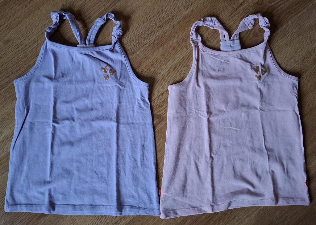 Someone paars & roze topje 128, Enfants & Bébés, Vêtements enfant | Taille 128, Enlèvement ou Envoi, Chemise ou À manches longues