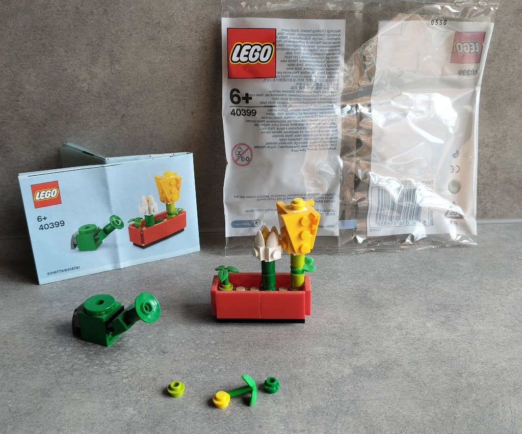 lego 40399 bloem en gieter, Lego, Ophalen of Verzenden, Zo goed als nieuw, Compleet