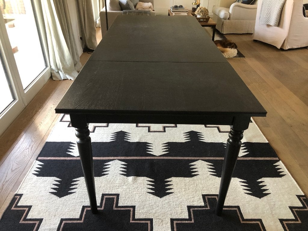 Table de salle à manger IKEA, bois noir, Maison & Meubles, Enlèvement, Comme neuf