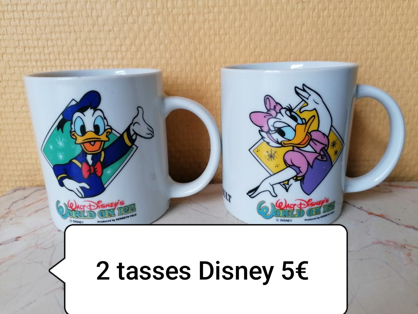2 tasses Disney, Collections, Enlèvement