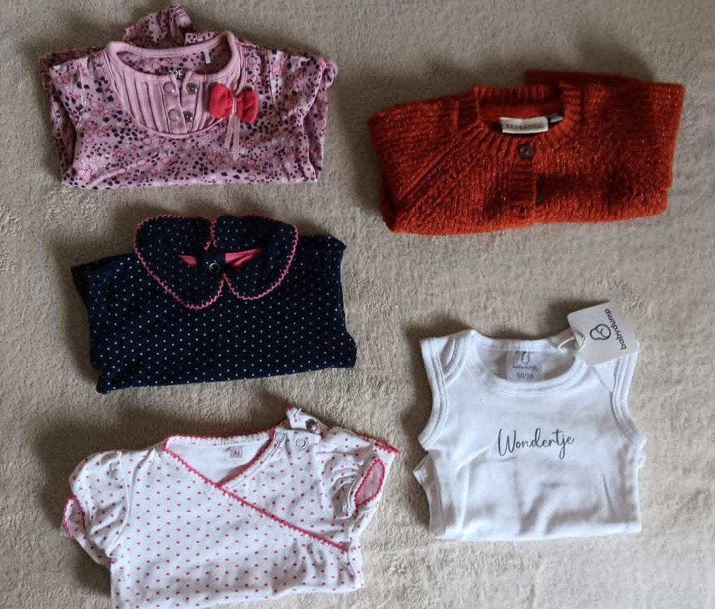 Meisje kleren  Maat 50/56  (5 stuks), Enfants & Bébés, Vêtements de bébé | Taille 50, Enlèvement, Utilisé, Fille