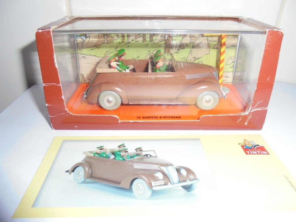 Kuifje nr 13 De kastanjekleurige Ford V8 cabrio, Collections, Personnages de BD, Enlèvement ou Envoi, Tintin, Comme neuf, Autres types