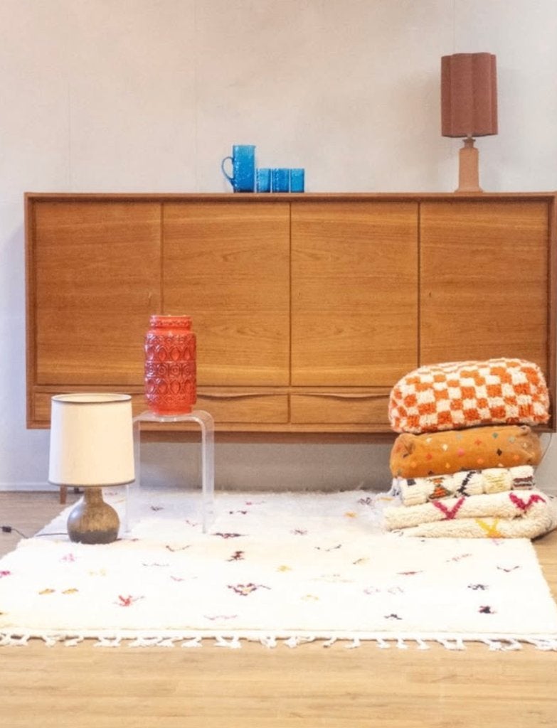 vintage highboard dressoir, Huis en Inrichting, Kasten |Televisiemeubels, Zo goed als nieuw, 100 tot 150 cm, 200 cm of meer, 25 tot 50 cm